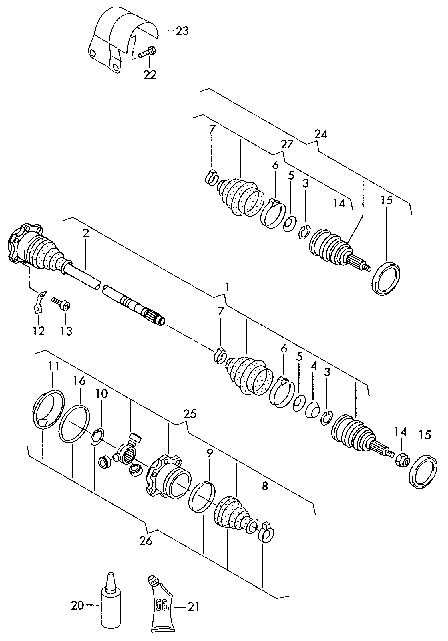 Seat 6Q0407271DC - Приводной вал autosila-amz.com