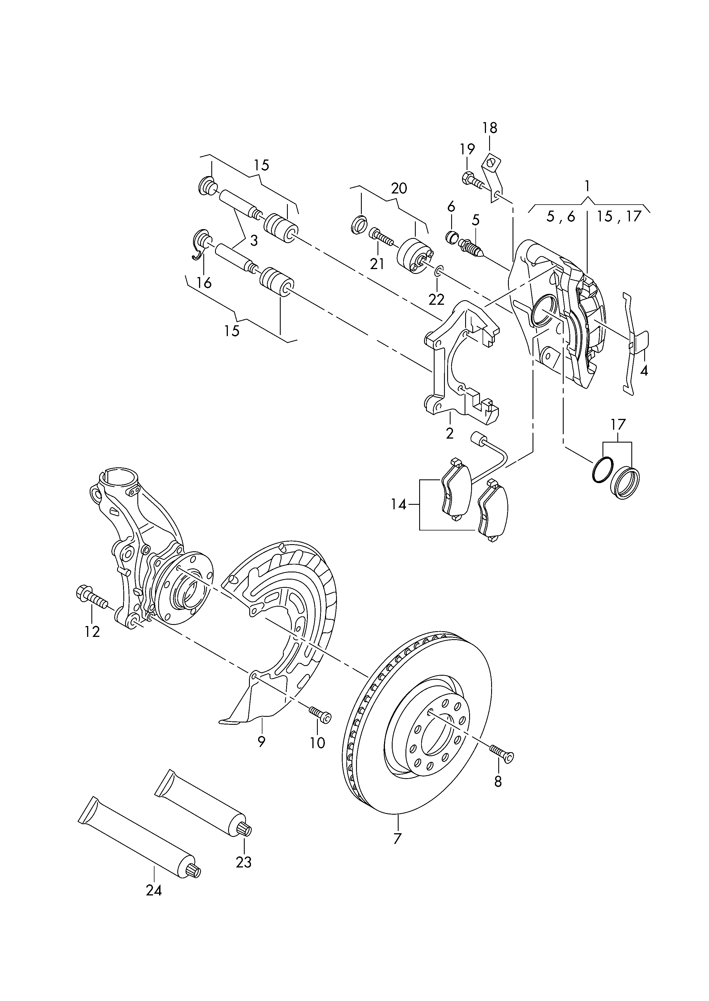 FORD 1K0 615 301 M - Тормозной диск autosila-amz.com