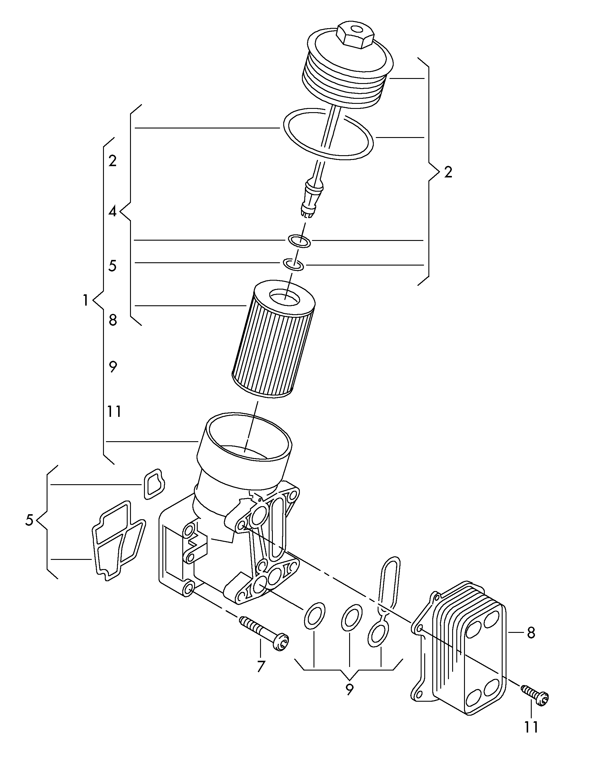 VAG 03L 115 389B - КОРПУС МАСЛЯНОГО ФИЛЬТРА С ФИЛЬТРОМ autosila-amz.com