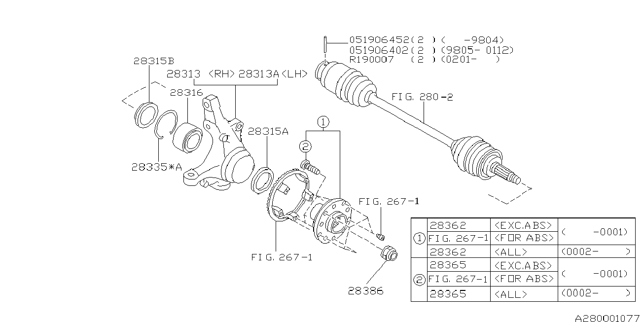 Subaru 051906402 - ШПИЛЬКА SUBARU autosila-amz.com