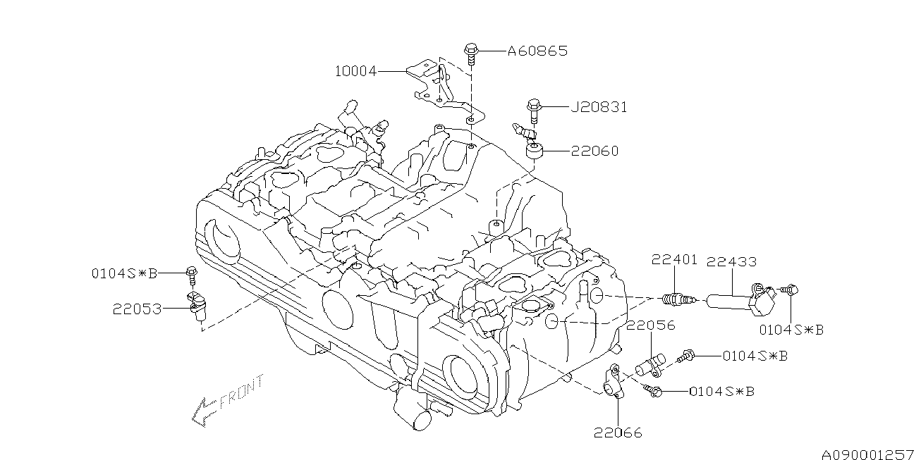 Subaru 22401-AA730 - Свеча зажигания SILFR6A11 autosila-amz.com