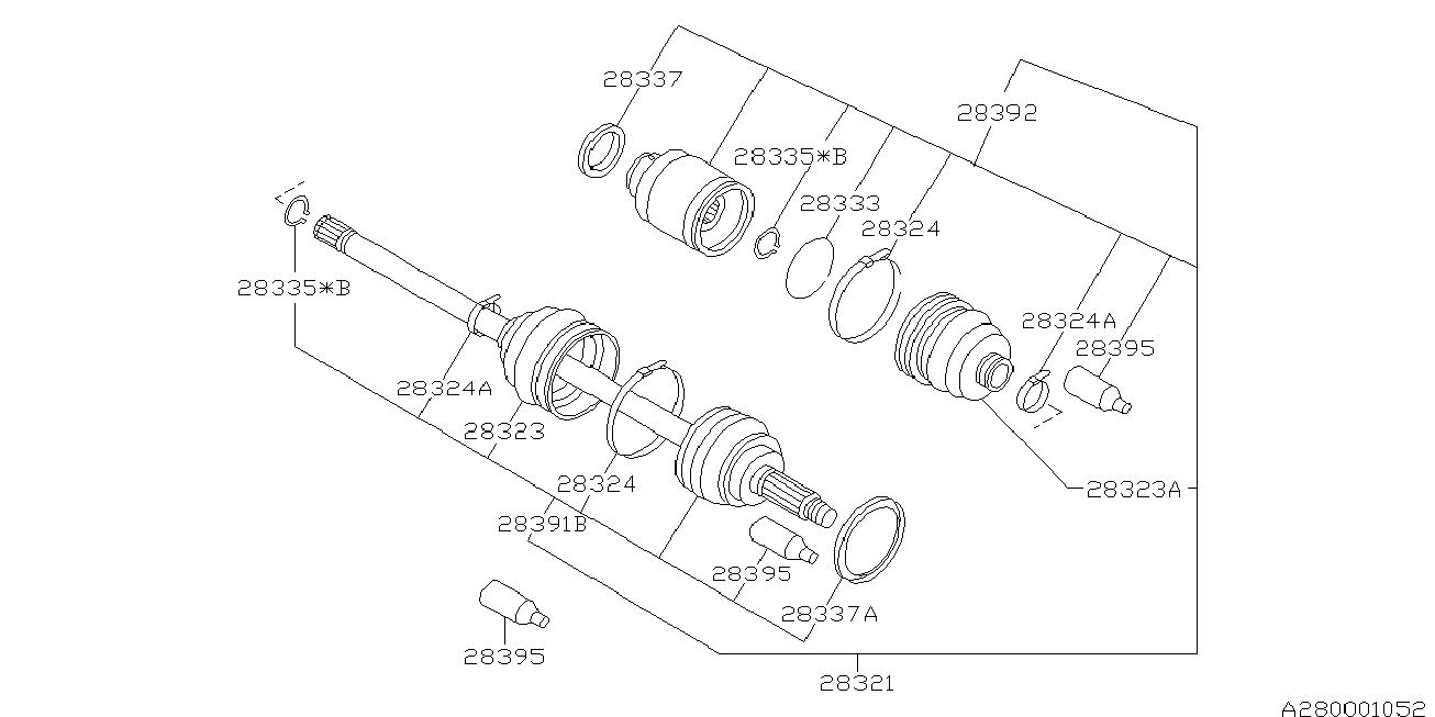 Suzuki 28023-AA002 - Пыльник, приводной вал autosila-amz.com