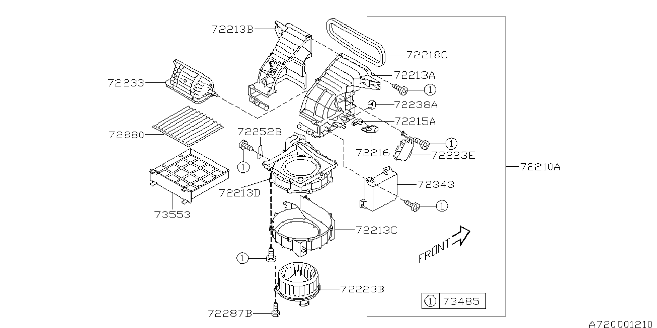 Subaru 72880-XA00A - Фильтр салона 72880XA00A autosila-amz.com