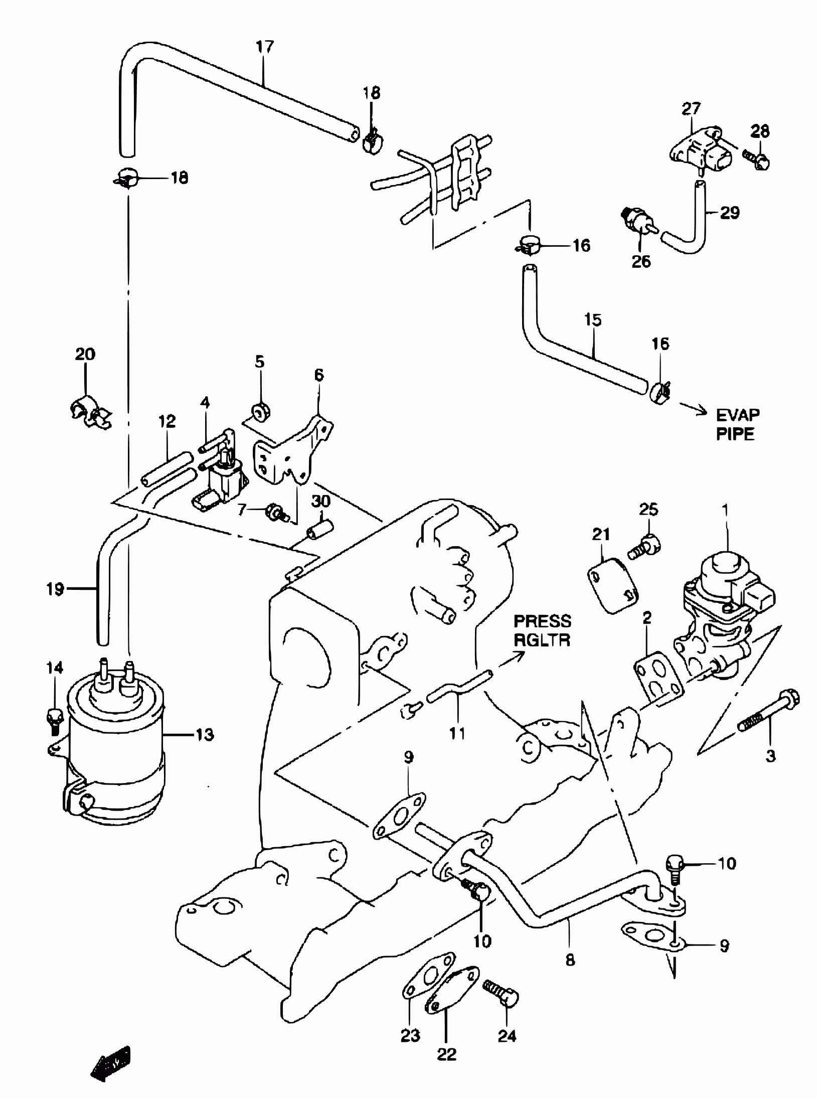 Suzuki 18590-81A00 - ДАТЧИК ДАВЛЕНИЯ МАСЛА autosila-amz.com