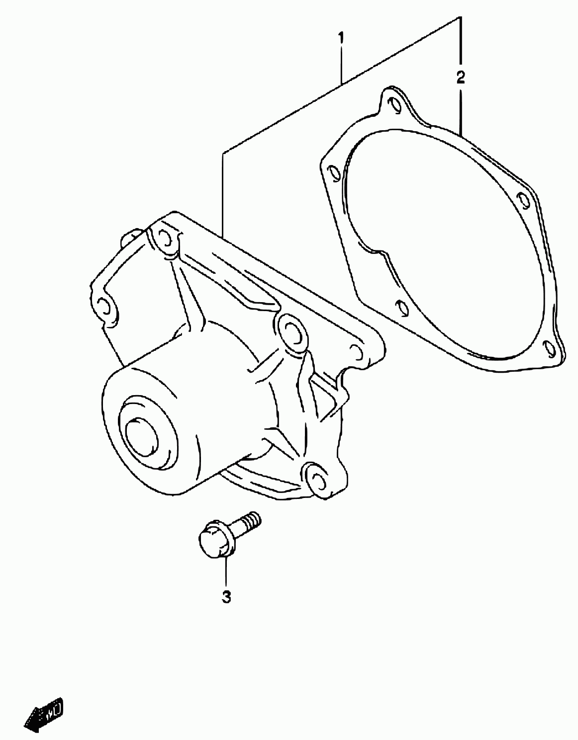 NISSAN 17410-84A00 - Водяной насос autosila-amz.com