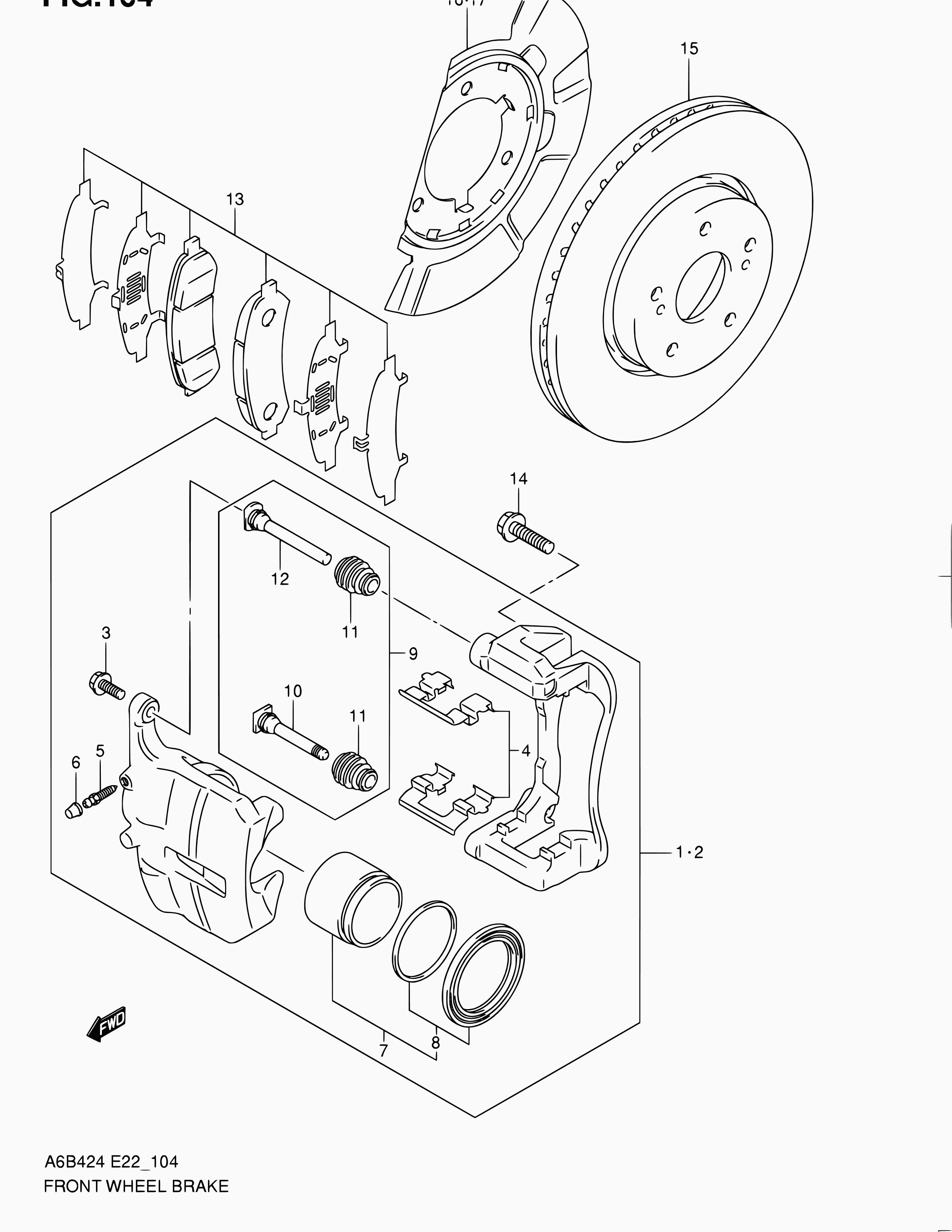 Mitsubishi 55810-57L00 - Тормозные колодки, дисковые, комплект autosila-amz.com