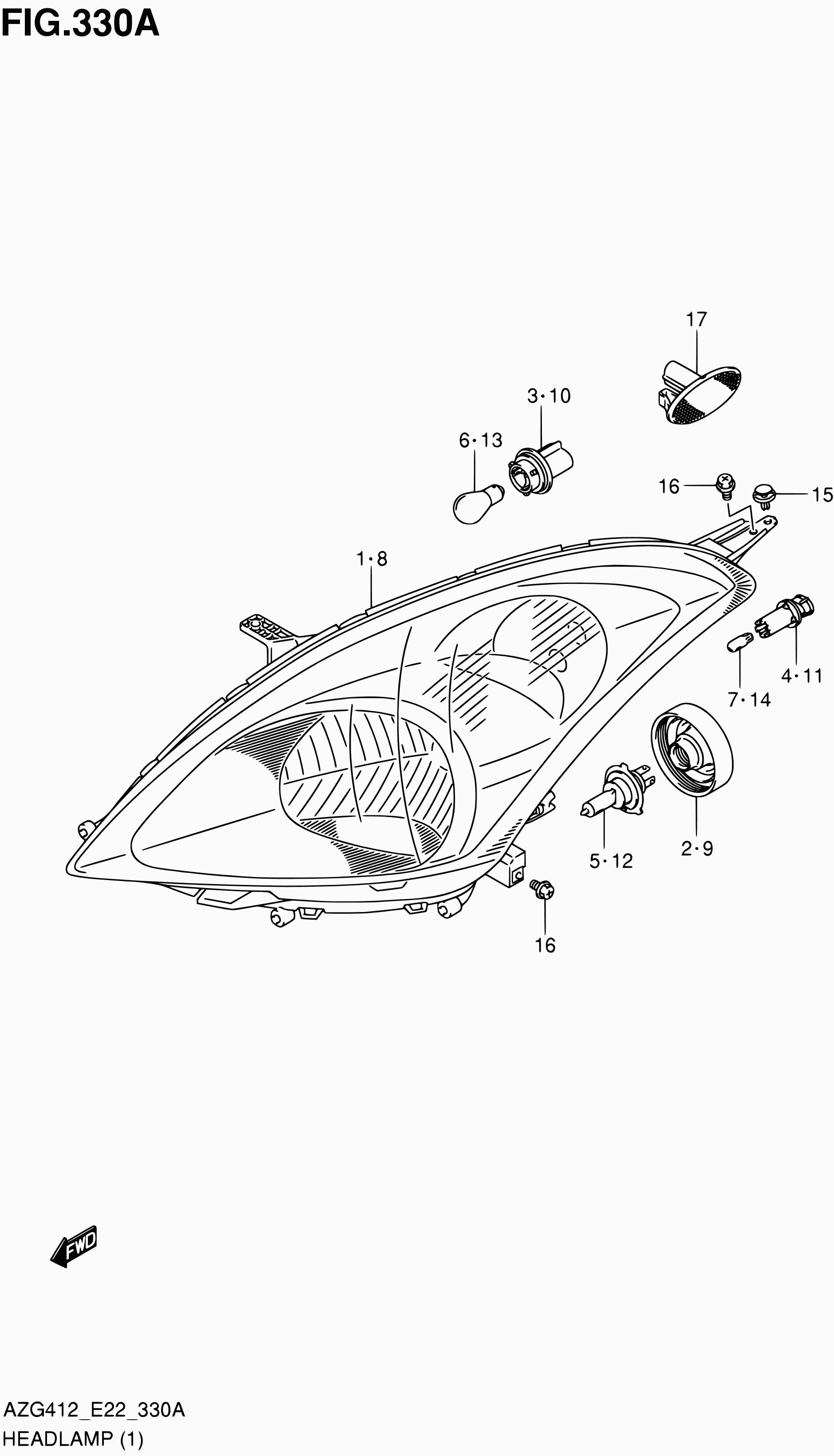 Suzuki 09471-12186 - 0947112186 ЛАМПА НАКАЛИВАНИЯ, МОЩНОСТЬ 21 Вт, НАПРЯЖЕНИЕ 12 В autosila-amz.com