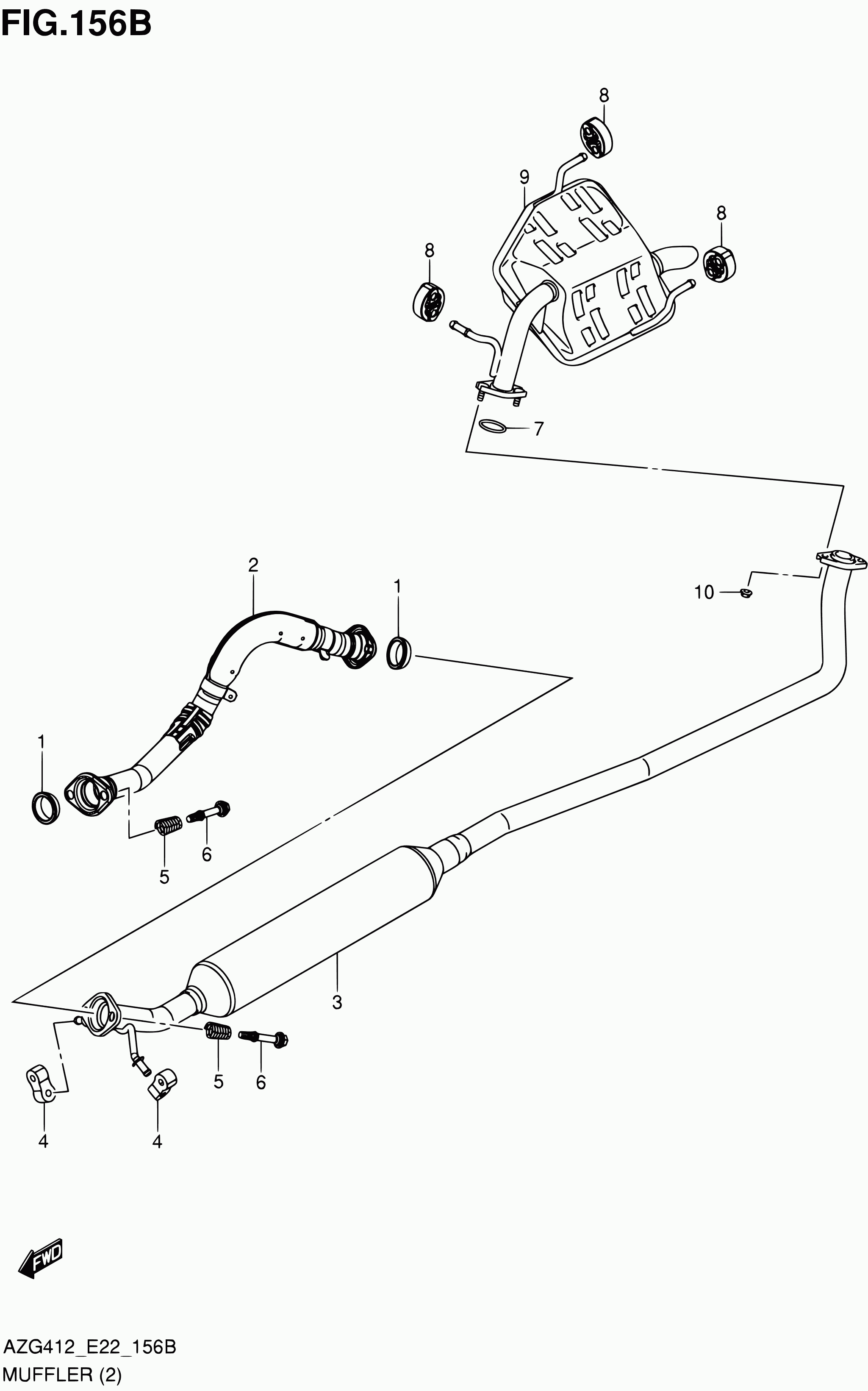 Suzuki 14492-82610 - Пружина, Труба глушителя !L43, B25, H25, 1D15, 2D17.8, 3D22, 4D24.8, металл \GM. autosila-amz.com