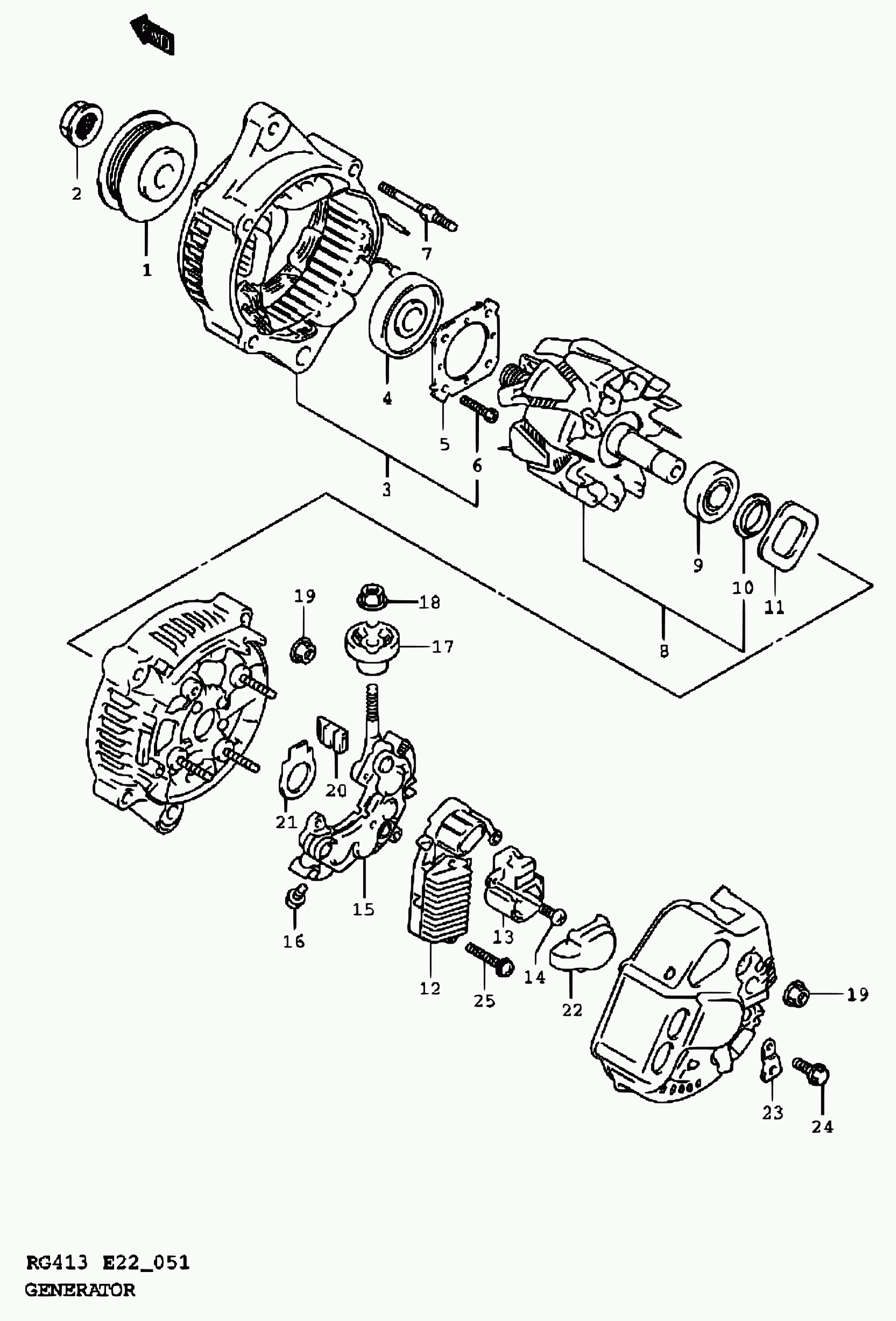 TOFAS 31400-80G00 - Генератор autosila-amz.com