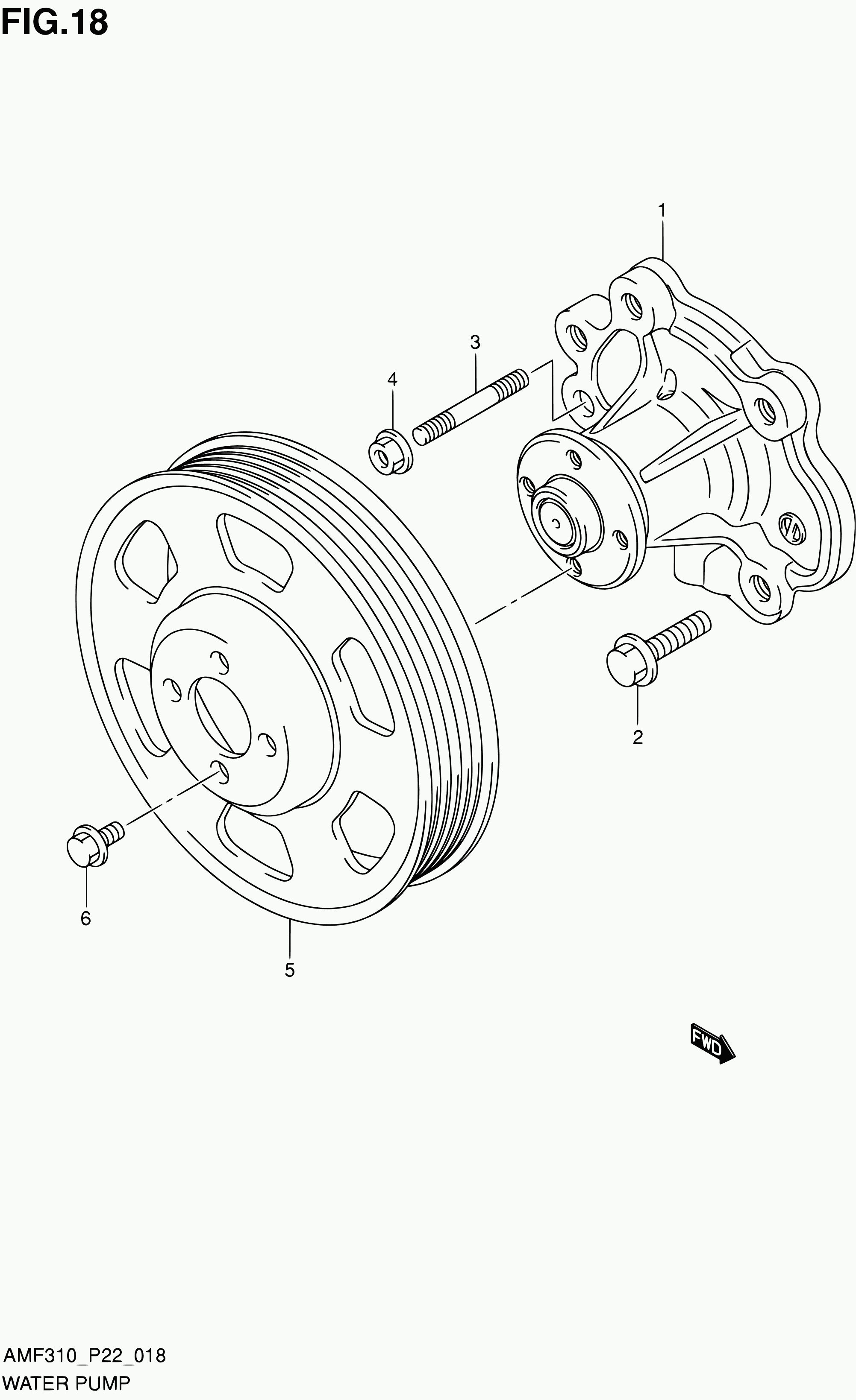 Suzuki 17400M67L20 - Водяной насос autosila-amz.com