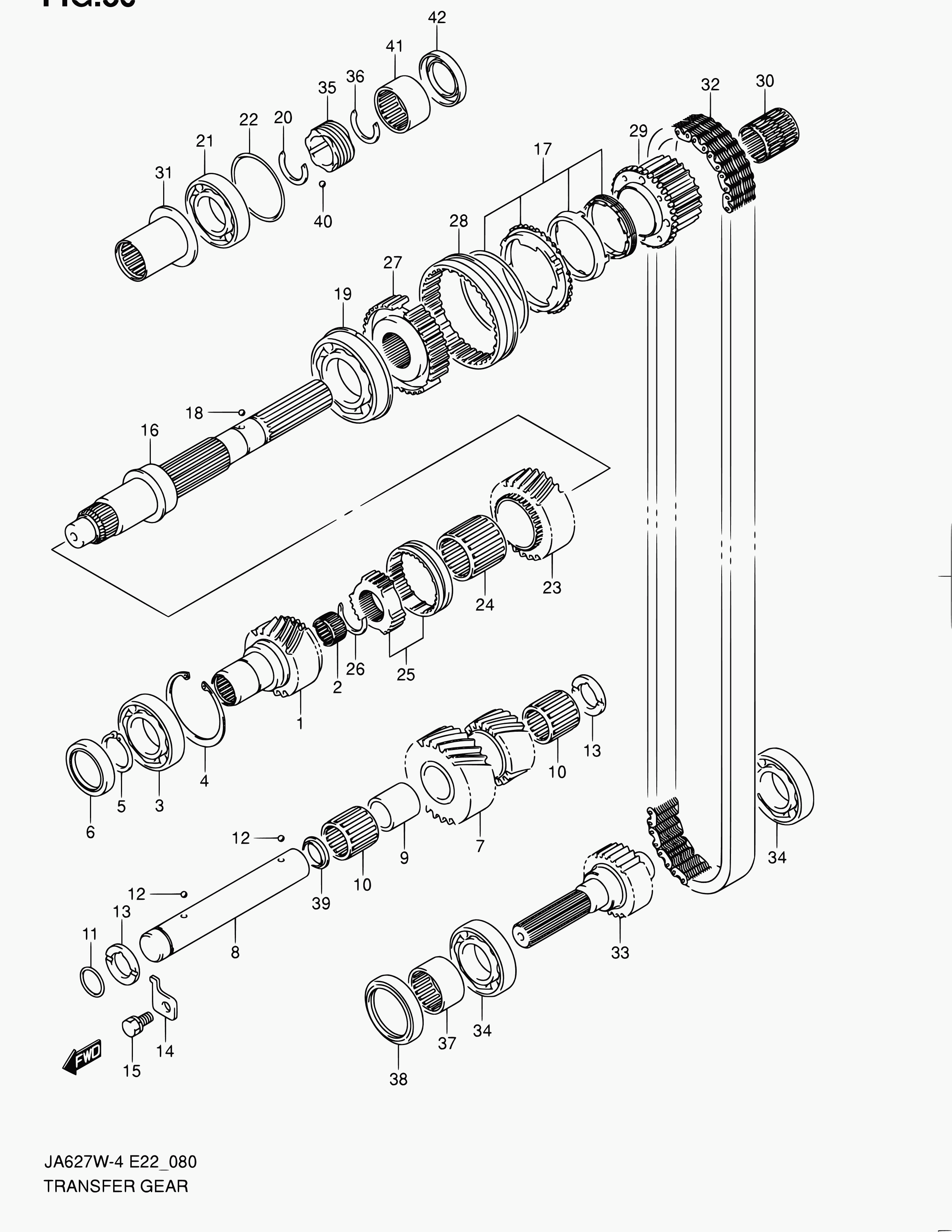 Suzuki 29113-68D00 - 40-55-8 САЛЬНИК ПЕРВИЧНОГО ВАЛА РАЗДАТКИ autosila-amz.com