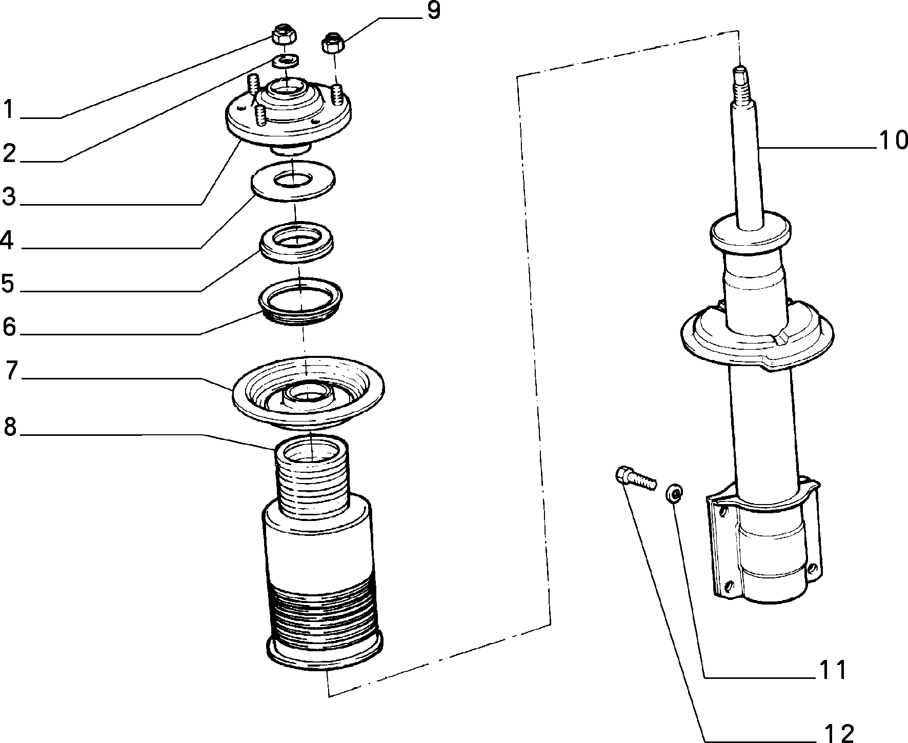 Lancia 71712527 - SHOCK ABSORBER autosila-amz.com