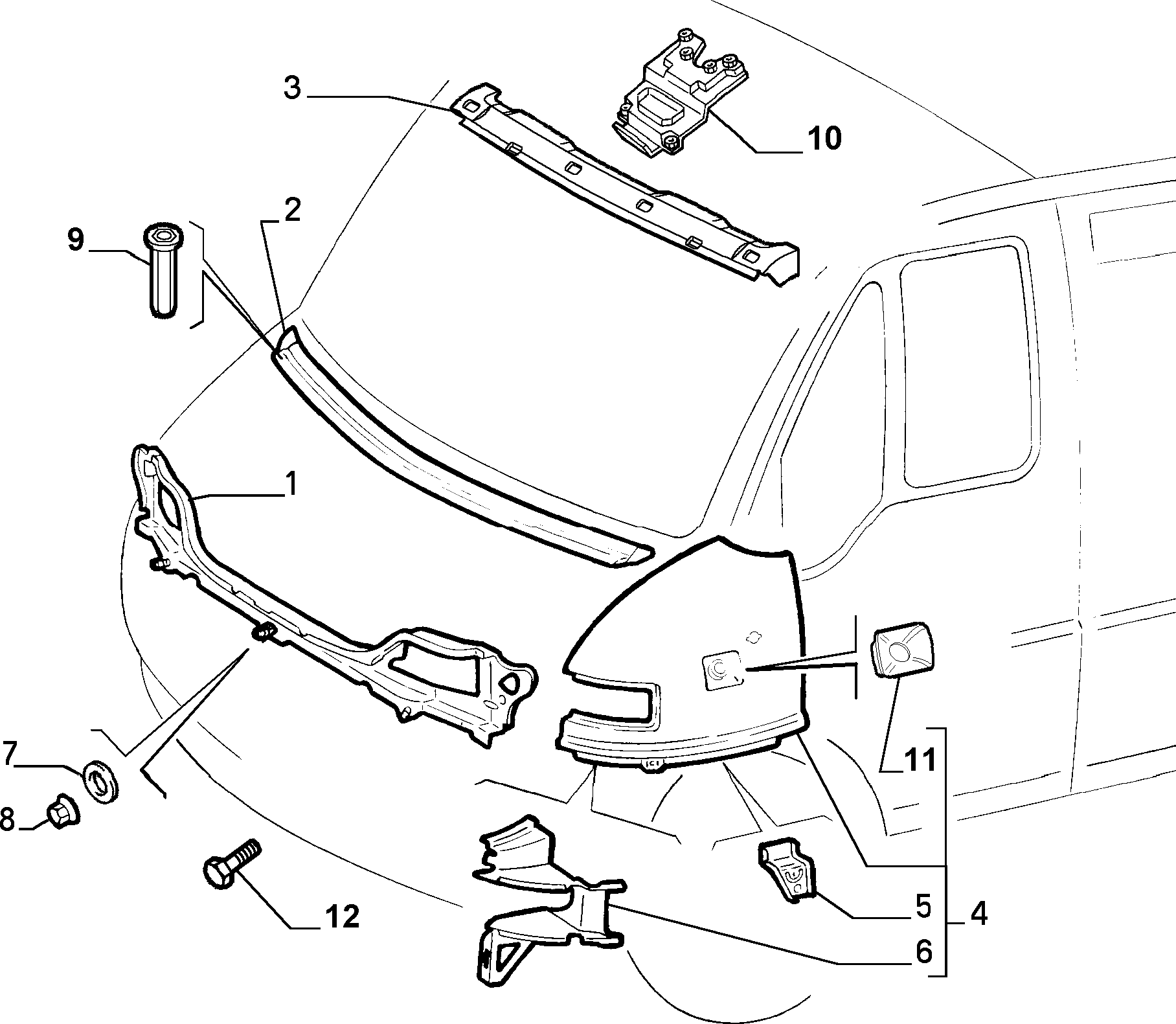 FORD 12642001 - Гайка, выпускной коллектор autosila-amz.com