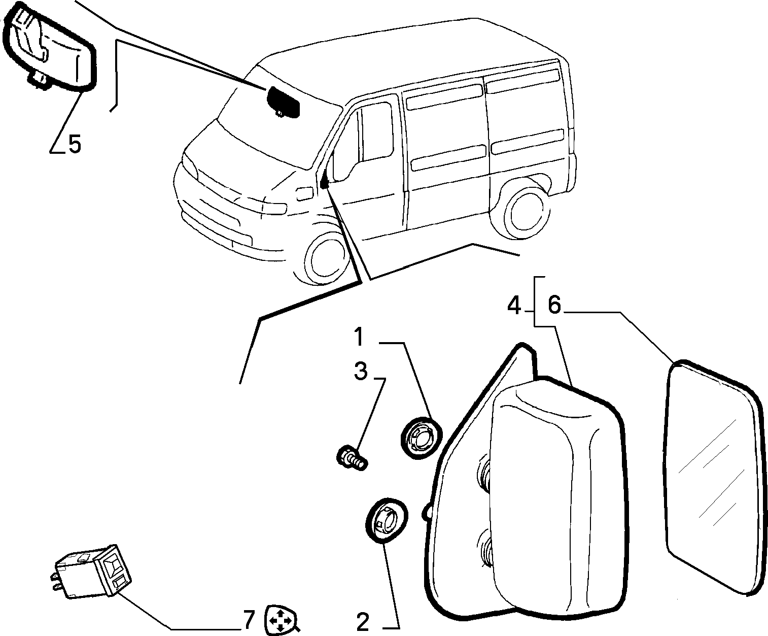 FIAT 1312468080 - Наружное зеркало autosila-amz.com