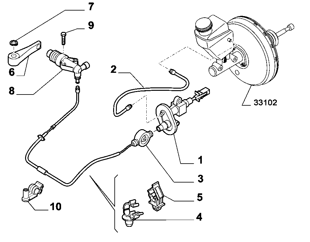 Vauxhall 55190993 - Главный цилиндр, система сцепления autosila-amz.com