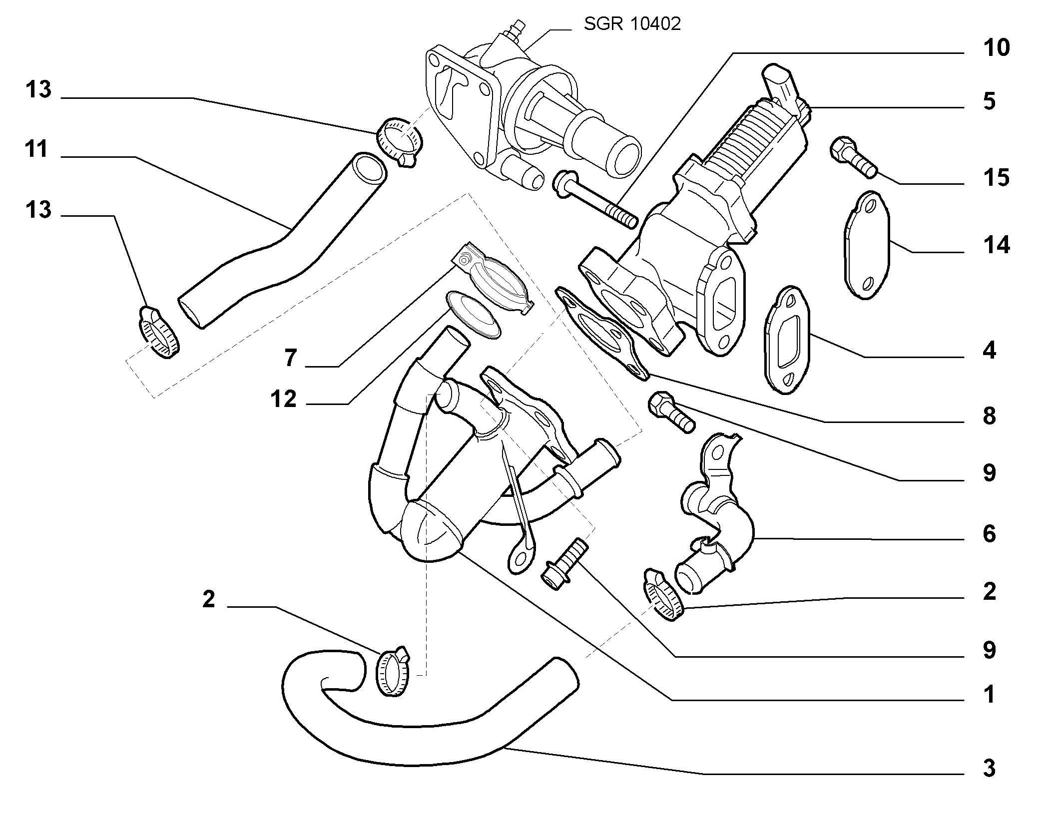 FIAT 71723449* - Клапан возврата ОГ autosila-amz.com