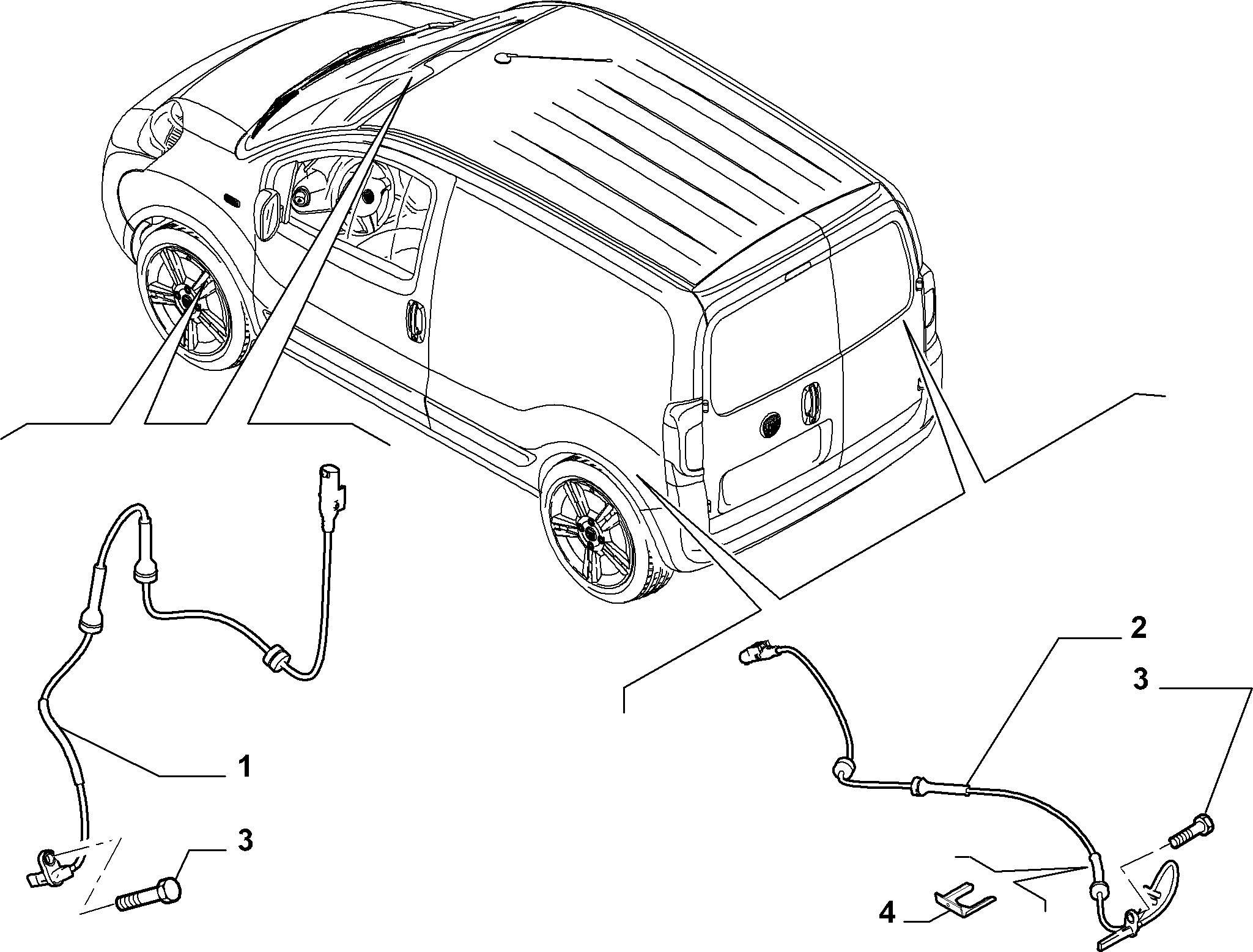 FIAT / LANCIA 51763164 - Датчик ABS, частота вращения колеса autosila-amz.com