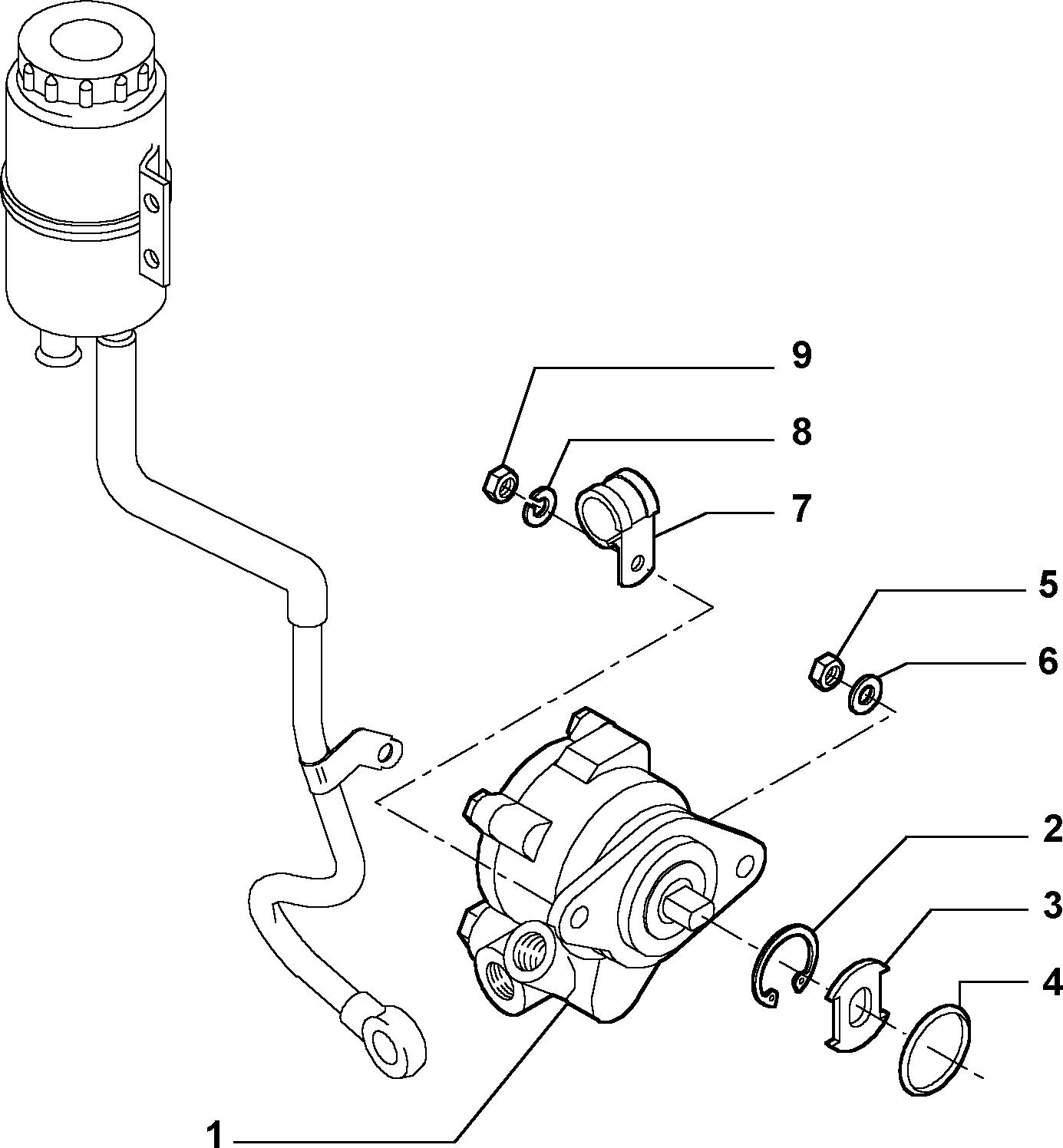 Alfarome/Fiat/Lanci 46460675 - Гидравлический насос, рулевое управление, ГУР autosila-amz.com