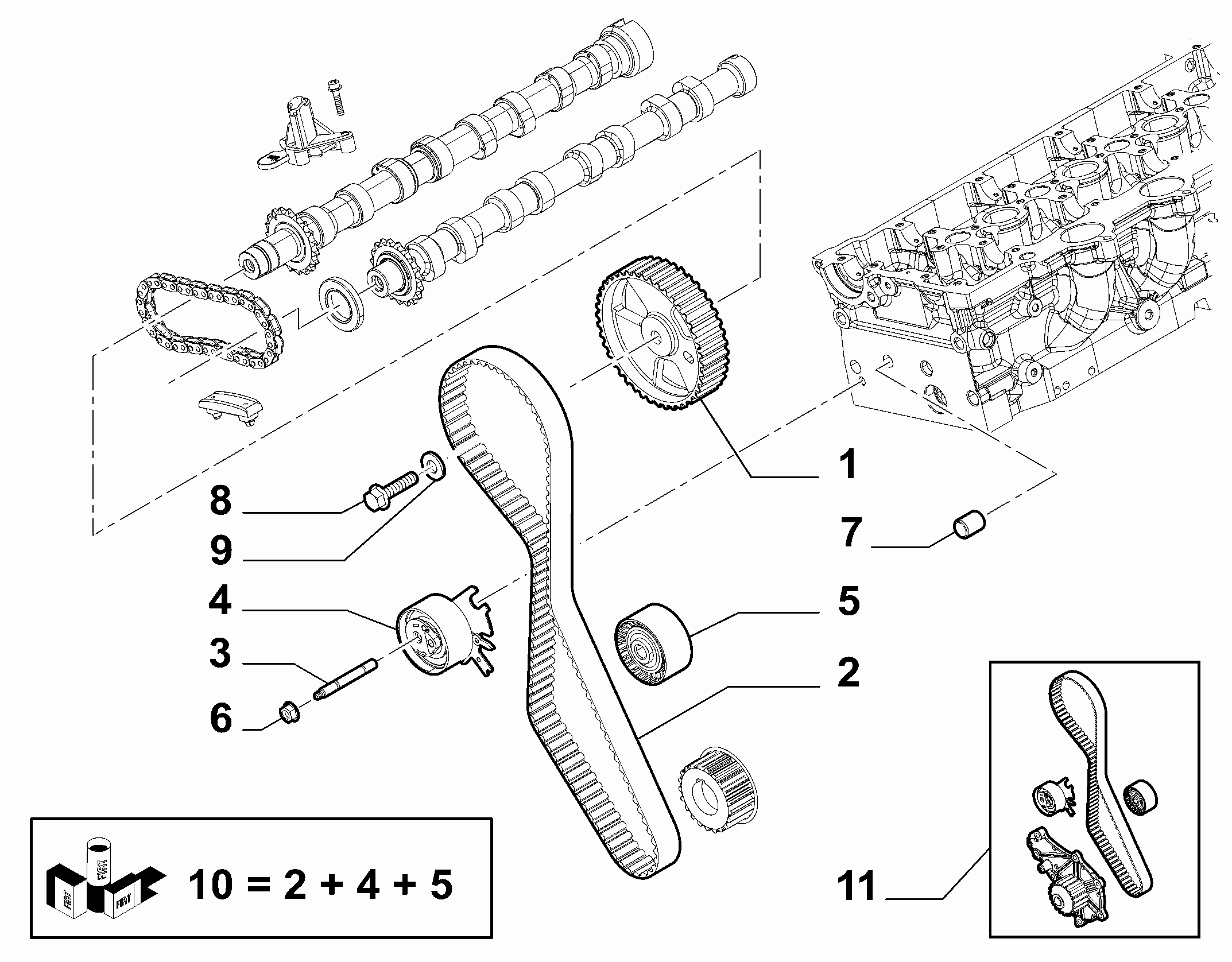 FIAT 71775922 - ВОДЯНОЙ НАСОС + КОМПЛЕКТ ЗУБЧАТОГО ... autosila-amz.com