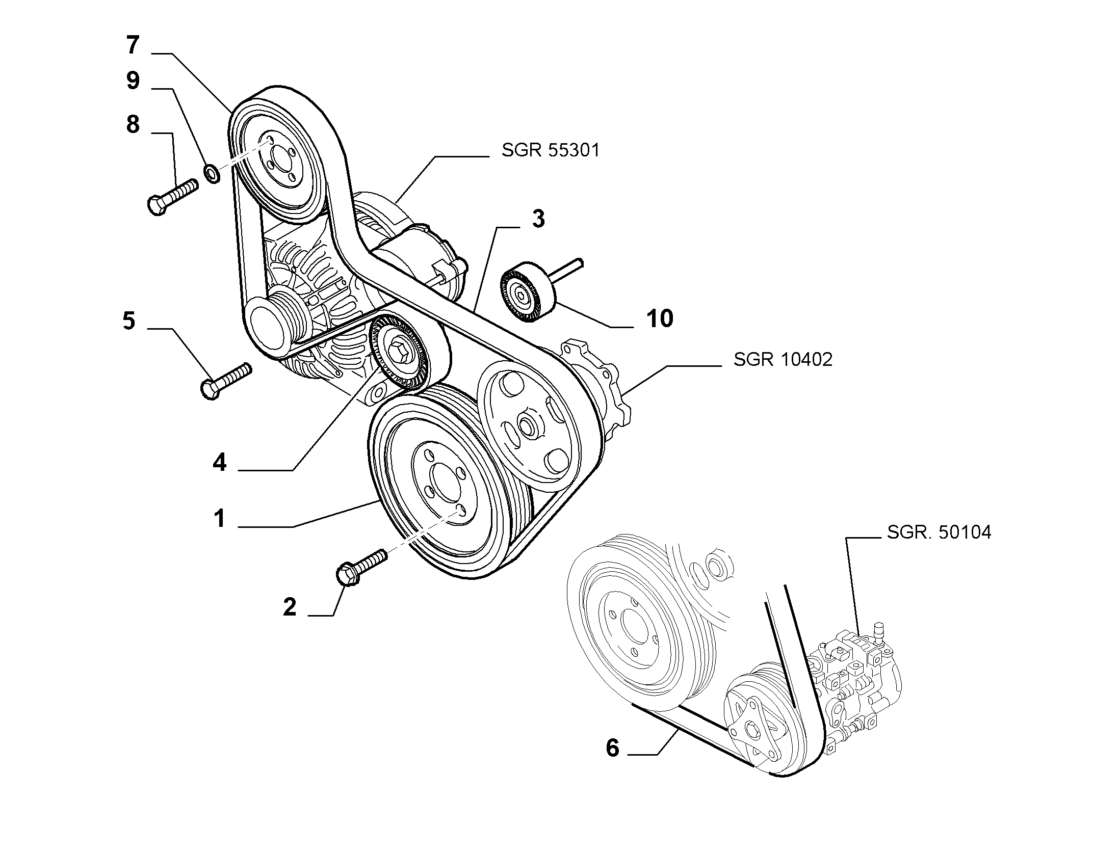 Vauxhall 55218886 - Поликлиновой ремень autosila-amz.com