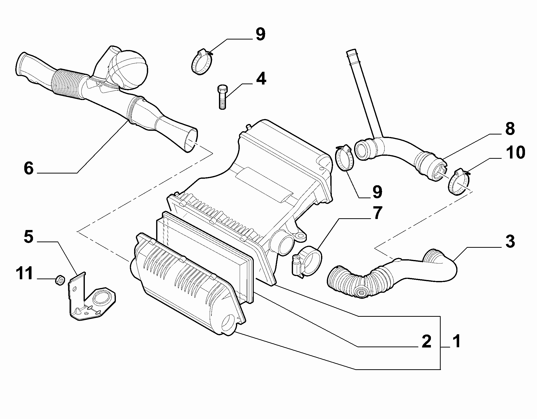 FIAT 51775340 - ФИЛЬТР ВОЗДУШНЫЙ ALFA/FIAT/LANCIA (51775340) autosila-amz.com