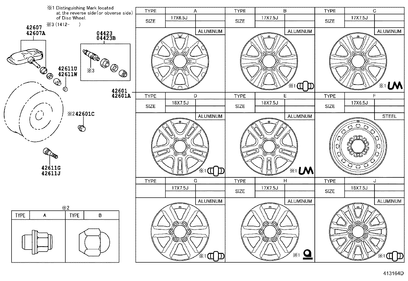 TOYOTA 4260730071 - Датчик давления воздуха в шинах LEXUS LX570,RX270/350/400H,LS460,IS250 12- autosila-amz.com