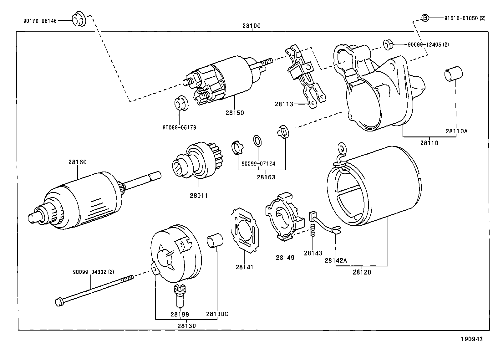 TOYOTA 28100-23020 - Стартер autosila-amz.com