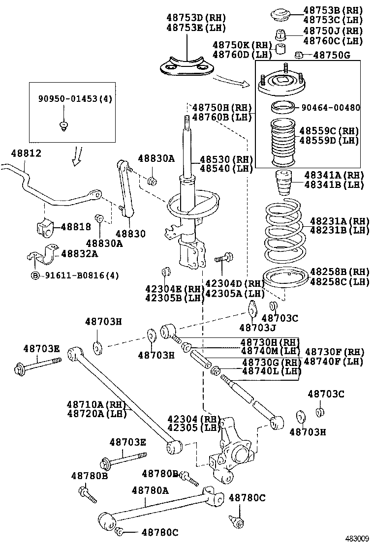 TOYOTA 48780 20080 - АВТОКОМПОНЕНТ 4878020080 (TOYOTA) autosila-amz.com