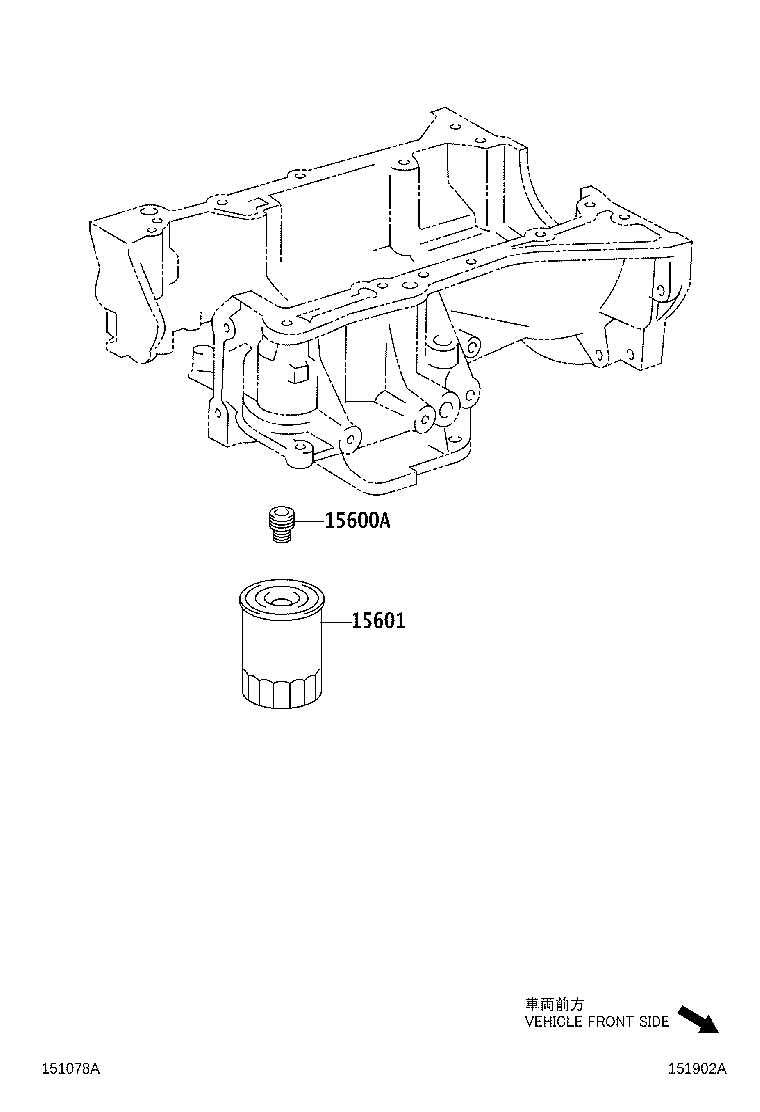 TOYOTA (FAW) 90915CA001 - Масляный фильтр autosila-amz.com