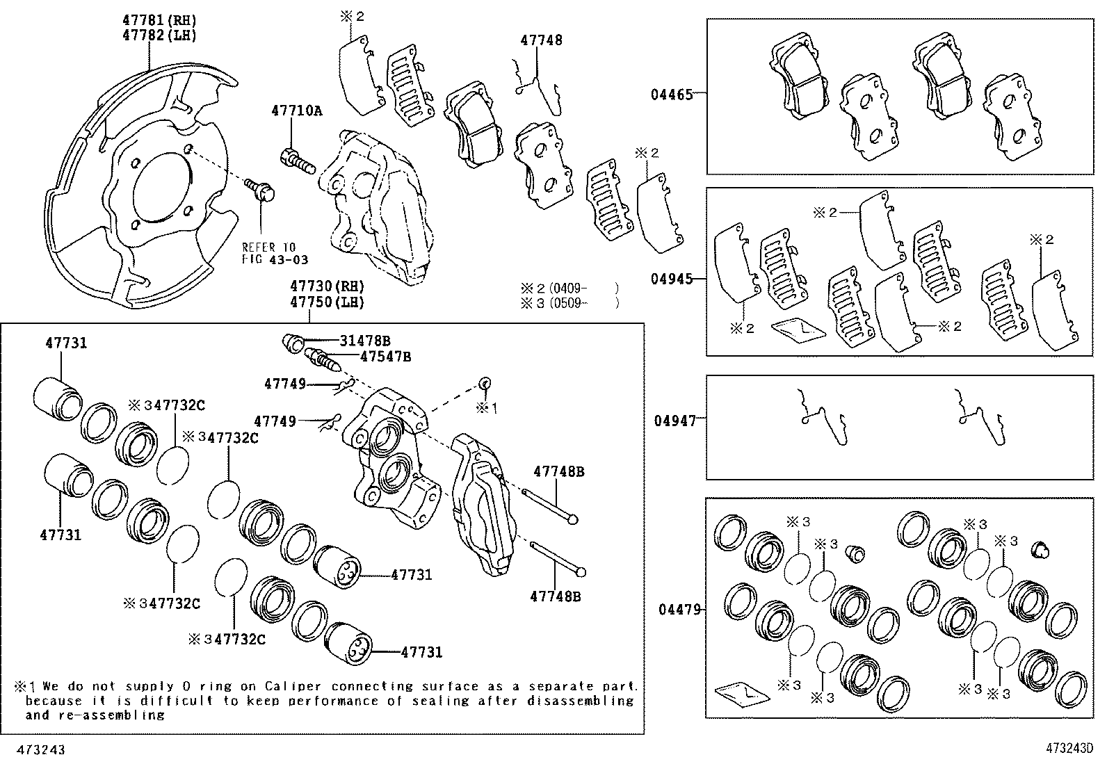 TOYOTA 4773060261 - Тормозной суппорт autosila-amz.com