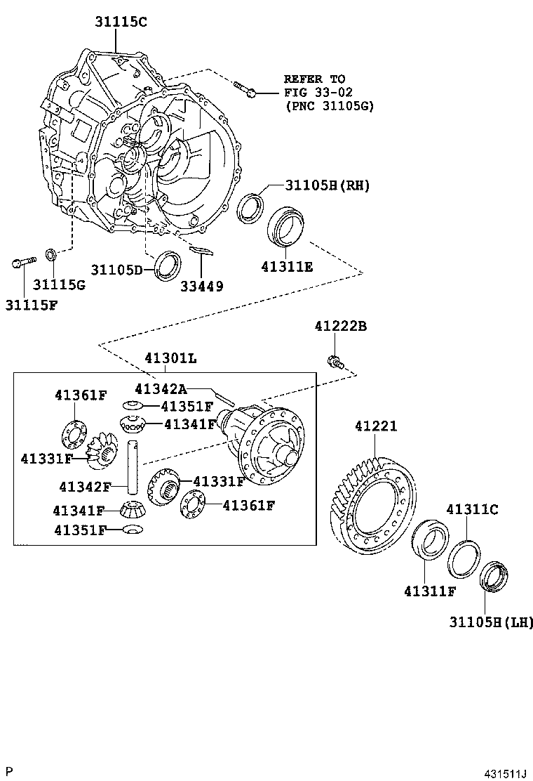 TOYOTA 9031130017 - Уплотняющее кольцо, ступенчатая коробка передач Уплотняющее кольцо, дифференциа autosila-amz.com