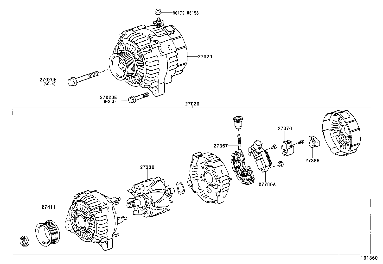 TOYOTA 2733020070 - ROTOR ASSY, autosila-amz.com