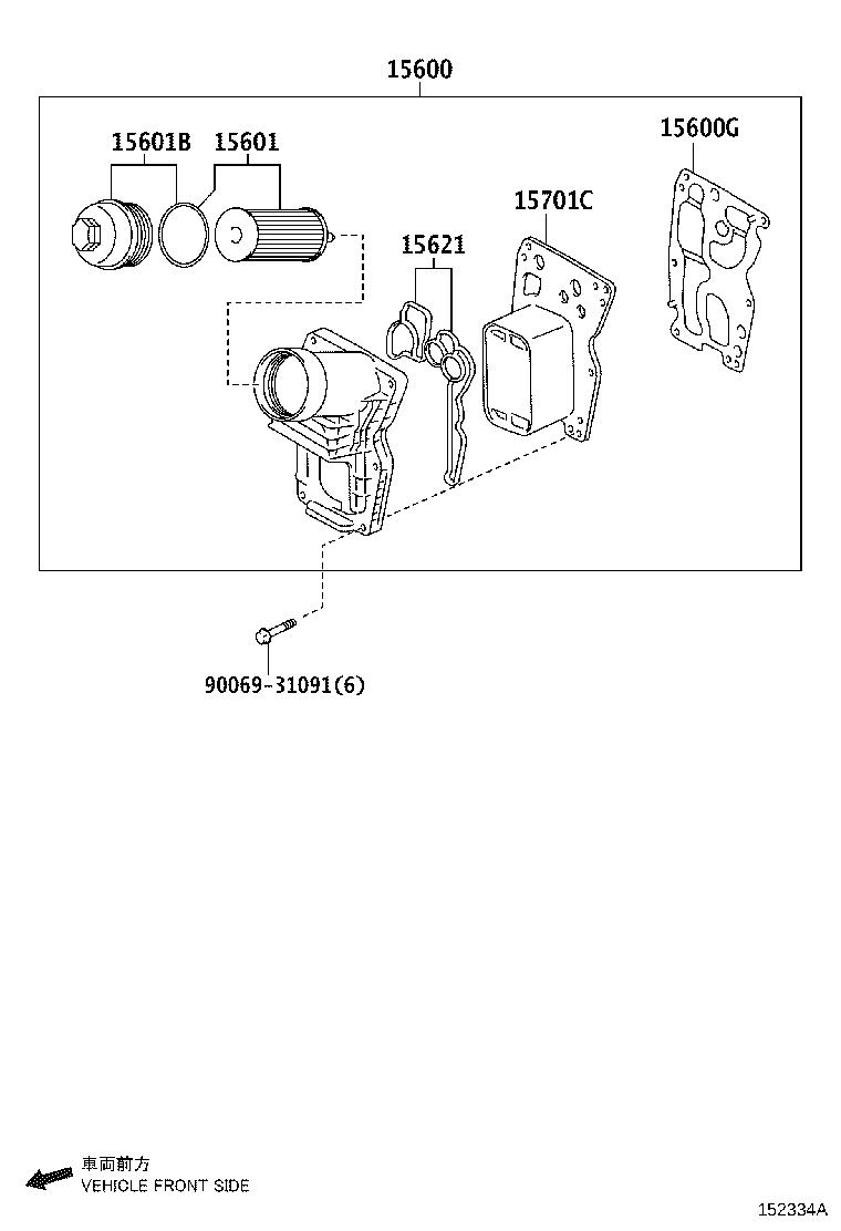 LEXUS 04152-WA010 - Масляный фильтр autosila-amz.com