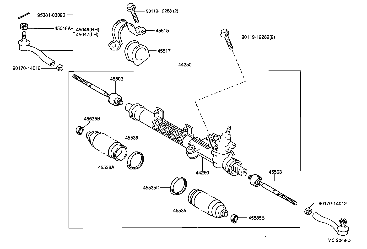 Opel 4425005041 - Рулевой механизм, рейка autosila-amz.com