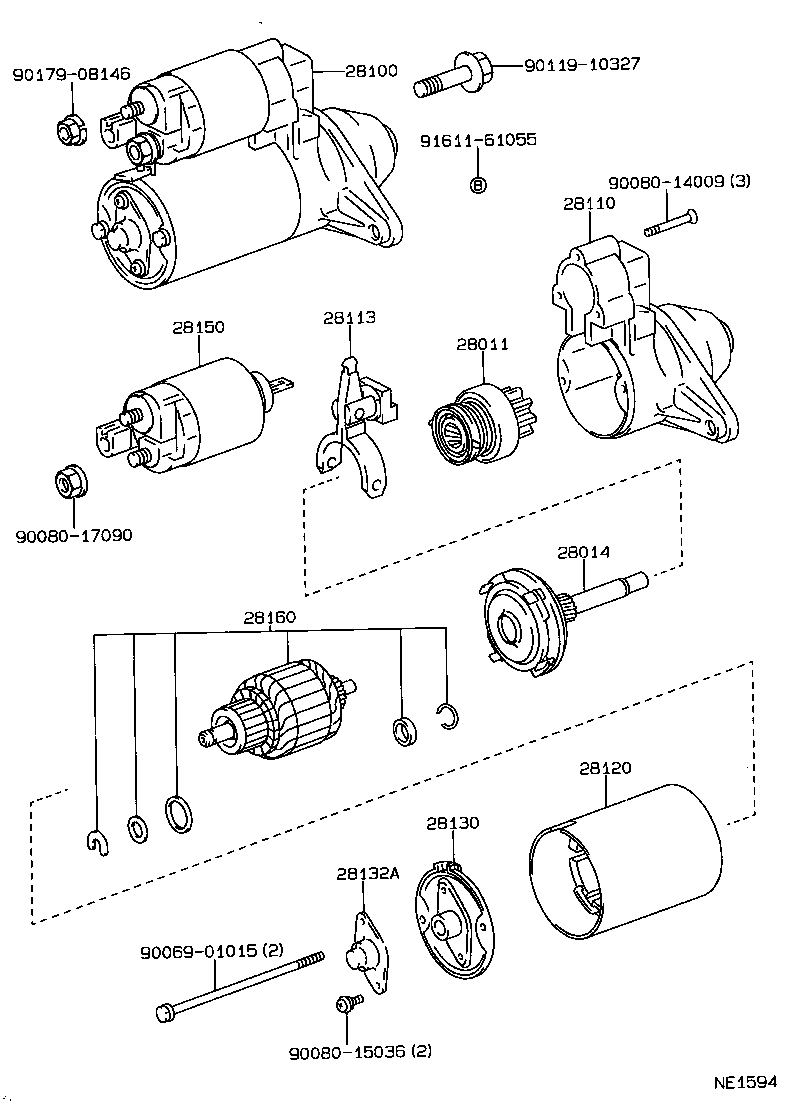 TOYOTA 9017908146 - Гайка, выпускной коллектор !NUT M8 \77>12 VOLVO 340-360 (343, 345), (344), 440 K (445), 460 L (464 autosila-amz.com