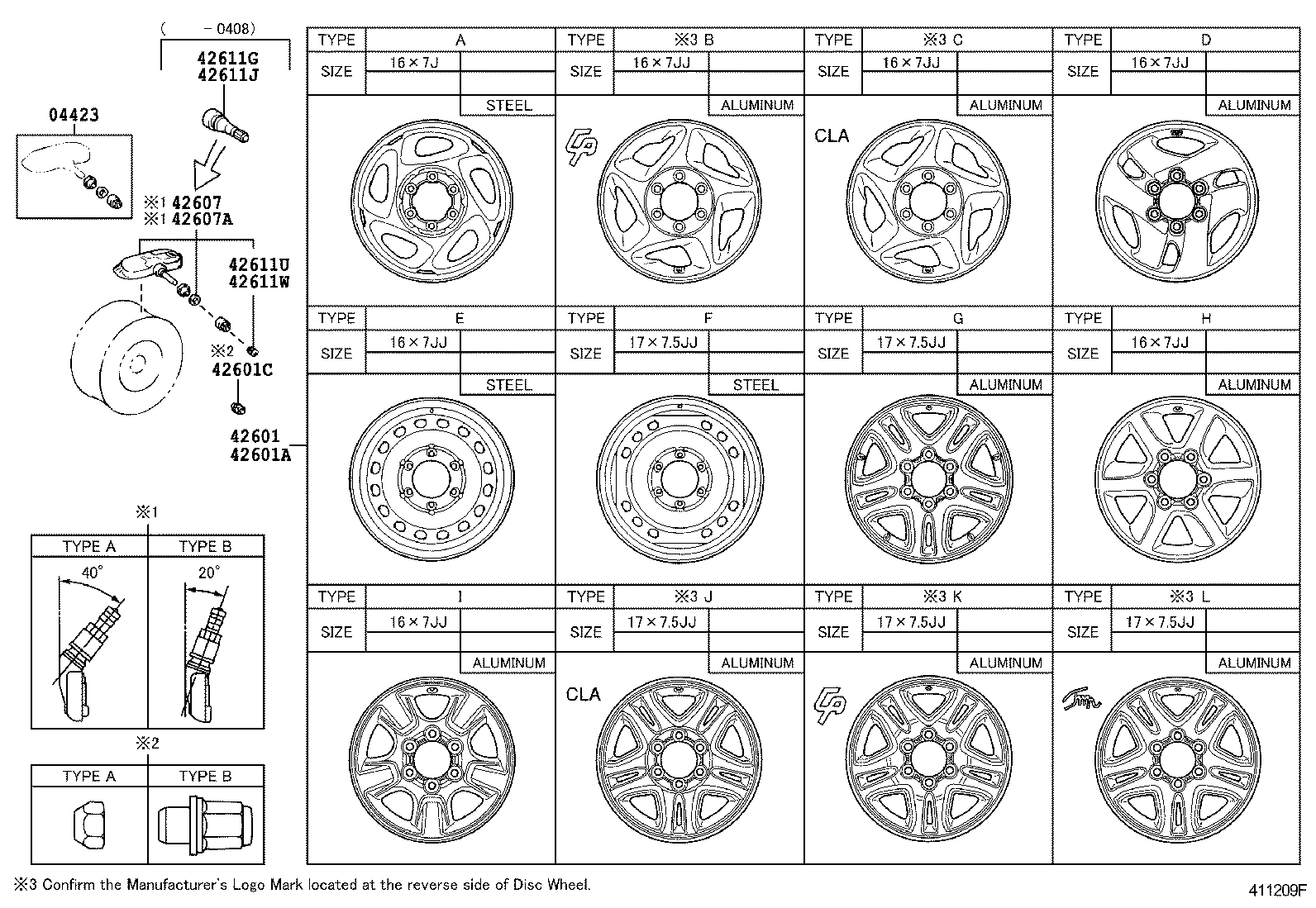 TOYOTA 42607-0C020 - Датчик давления в шине autosila-amz.com