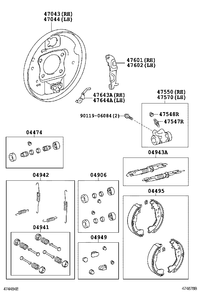 TOYOTA 0494252050 - ПРУЖИН. КОМПЛЕКТ. autosila-amz.com