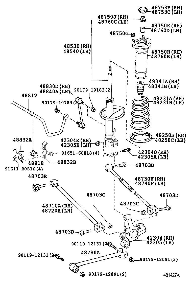 Opel 48830-48010 - Тяга / стойка, стабилизатор autosila-amz.com