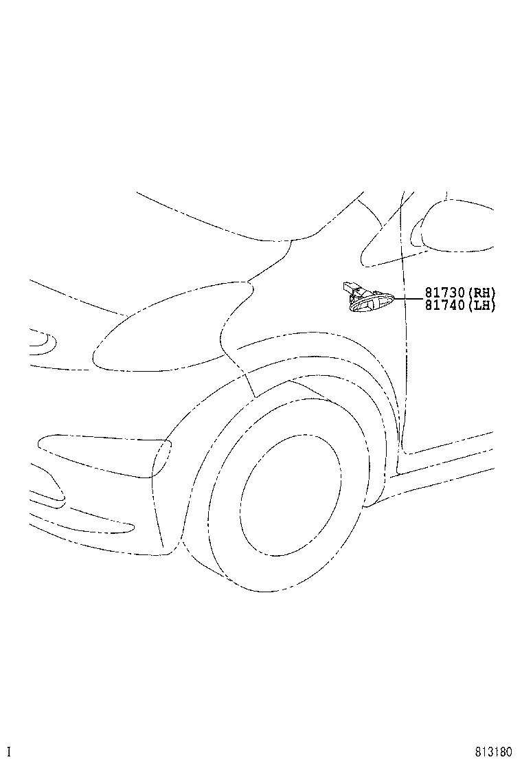 PEUGEOT 81730-0H010 - LAMP ASSY, SIDE TURN SIGNAL, RH autosila-amz.com