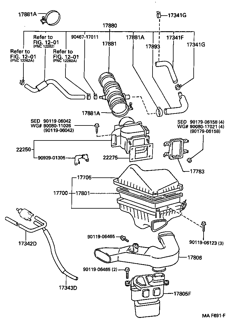 Opel 17801-03010 - Воздушный фильтр, двигатель autosila-amz.com