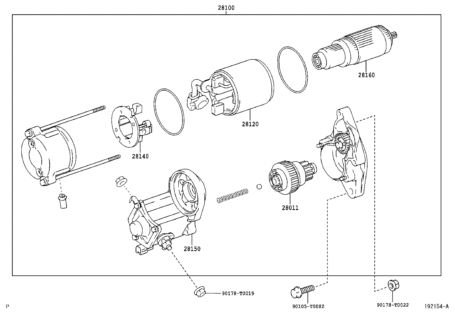 TOYOTA 28160-0L070 - Якорь, стартер autosila-amz.com