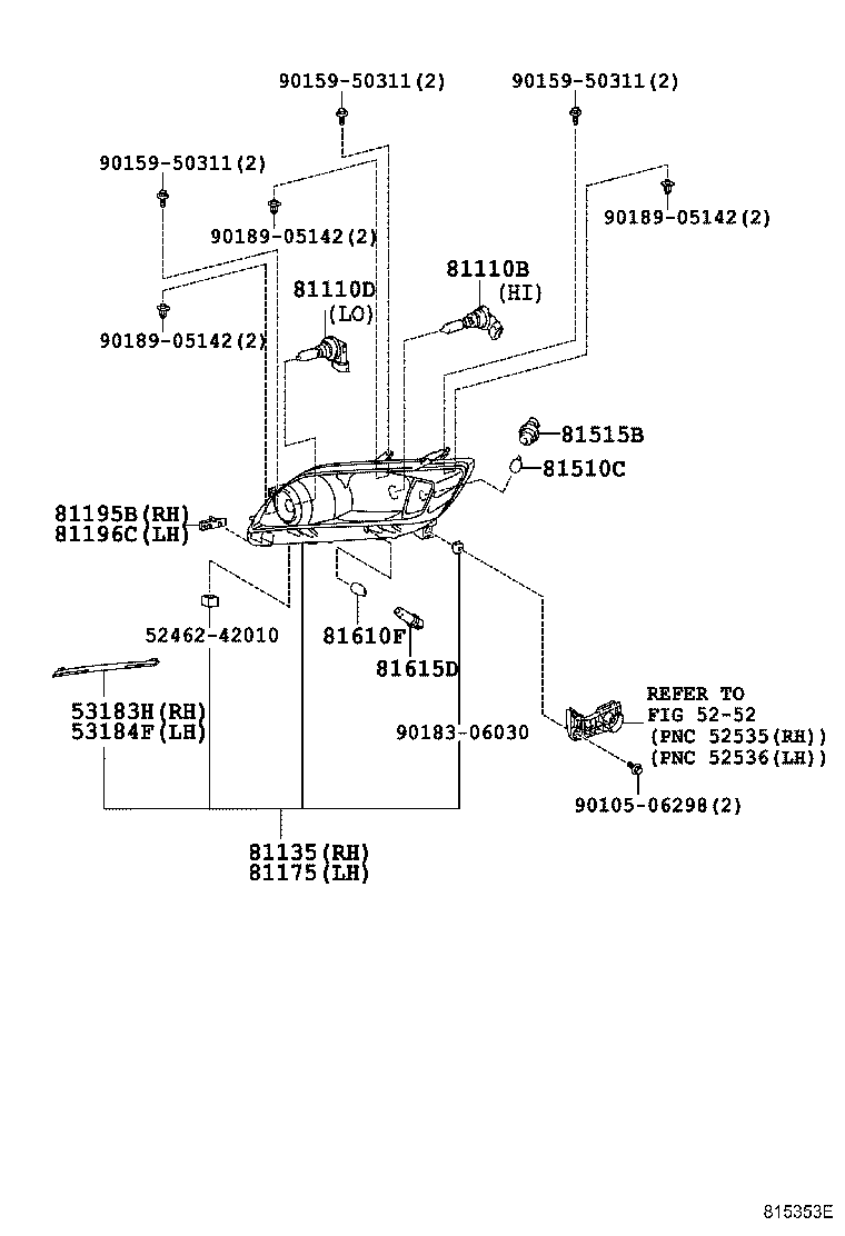 TOYOTA 9098113082 - ЛАМПА ПРОТИВОТУМАНКИ 9098113082 (TOYOTA) autosila-amz.com