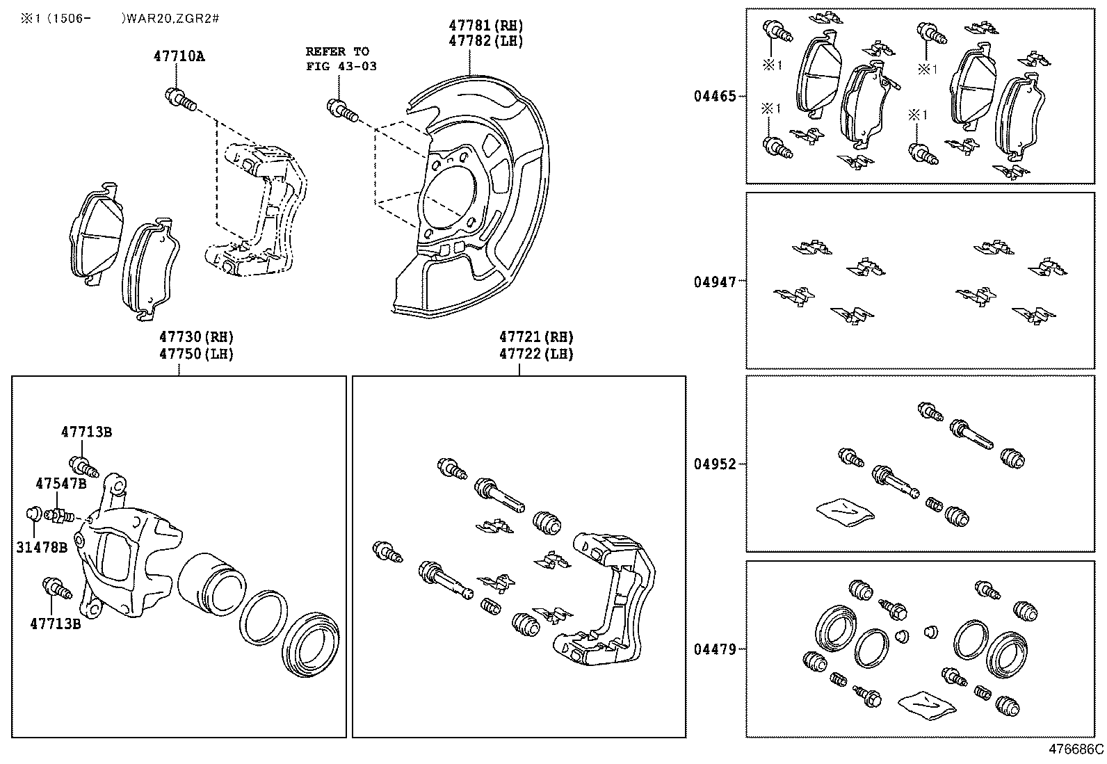 LEXUS 04478-02160 - CYLINDER KIT, DISC BRAKE, FRONT autosila-amz.com