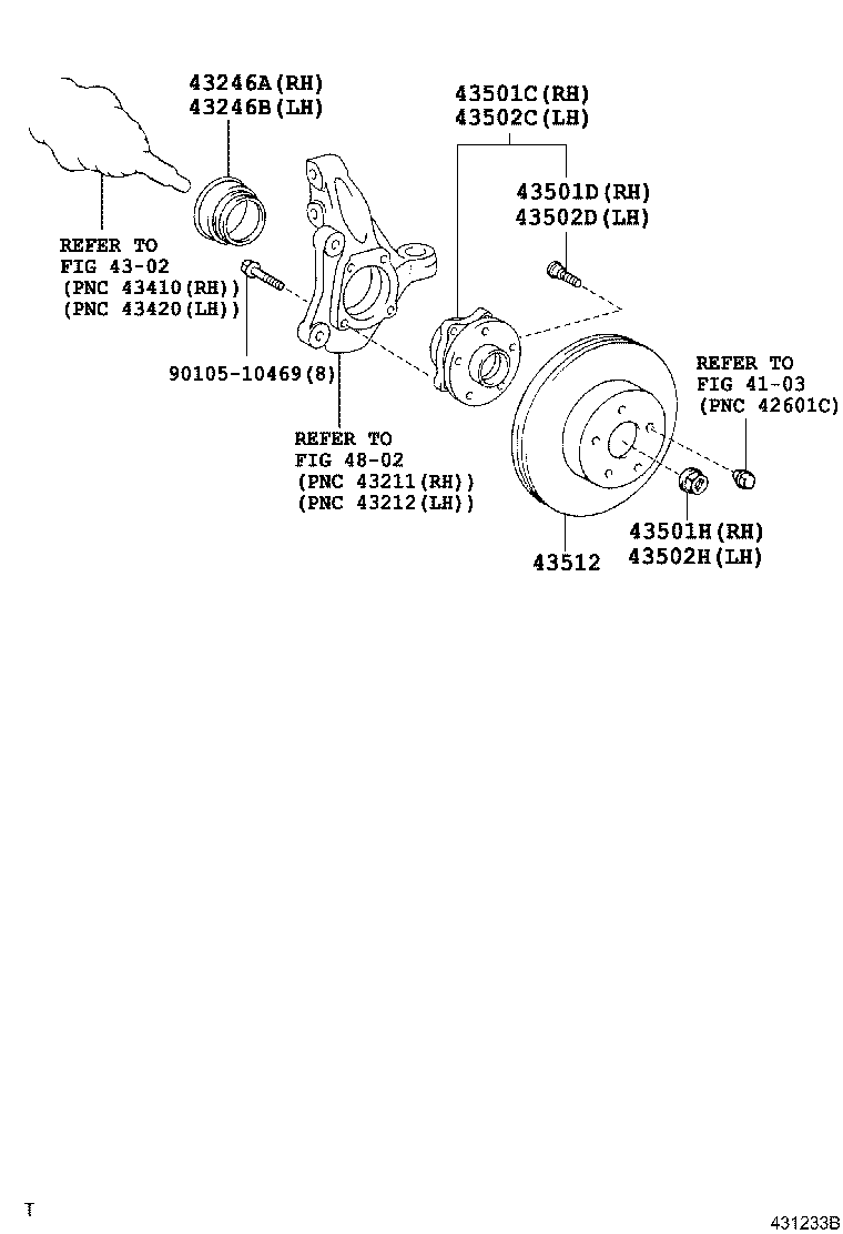 TOYOTA (FAW) 4351247030 - Тормозной диск autosila-amz.com