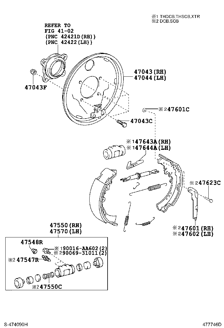 TOYOTA 47550-09070 - Цилиндр тормозной рабочий autosila-amz.com