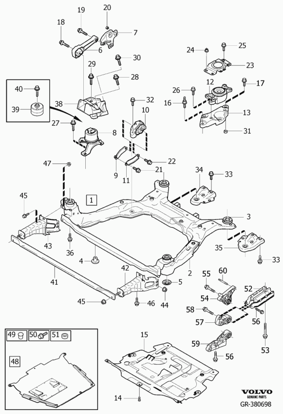 Volvo 31316876 - Подушка, опора, подвеска двигателя autosila-amz.com