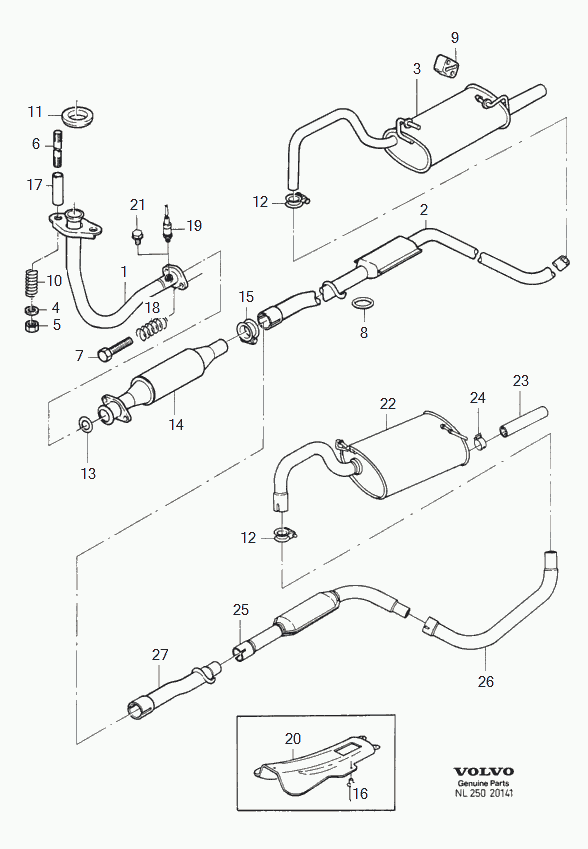 Volvo 667503 - крепление глушителя !\VOLVO 340-360 1.4 75>83, 79>83. autosila-amz.com