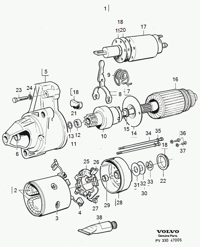 Volvo 1306503 - Стартер autosila-amz.com