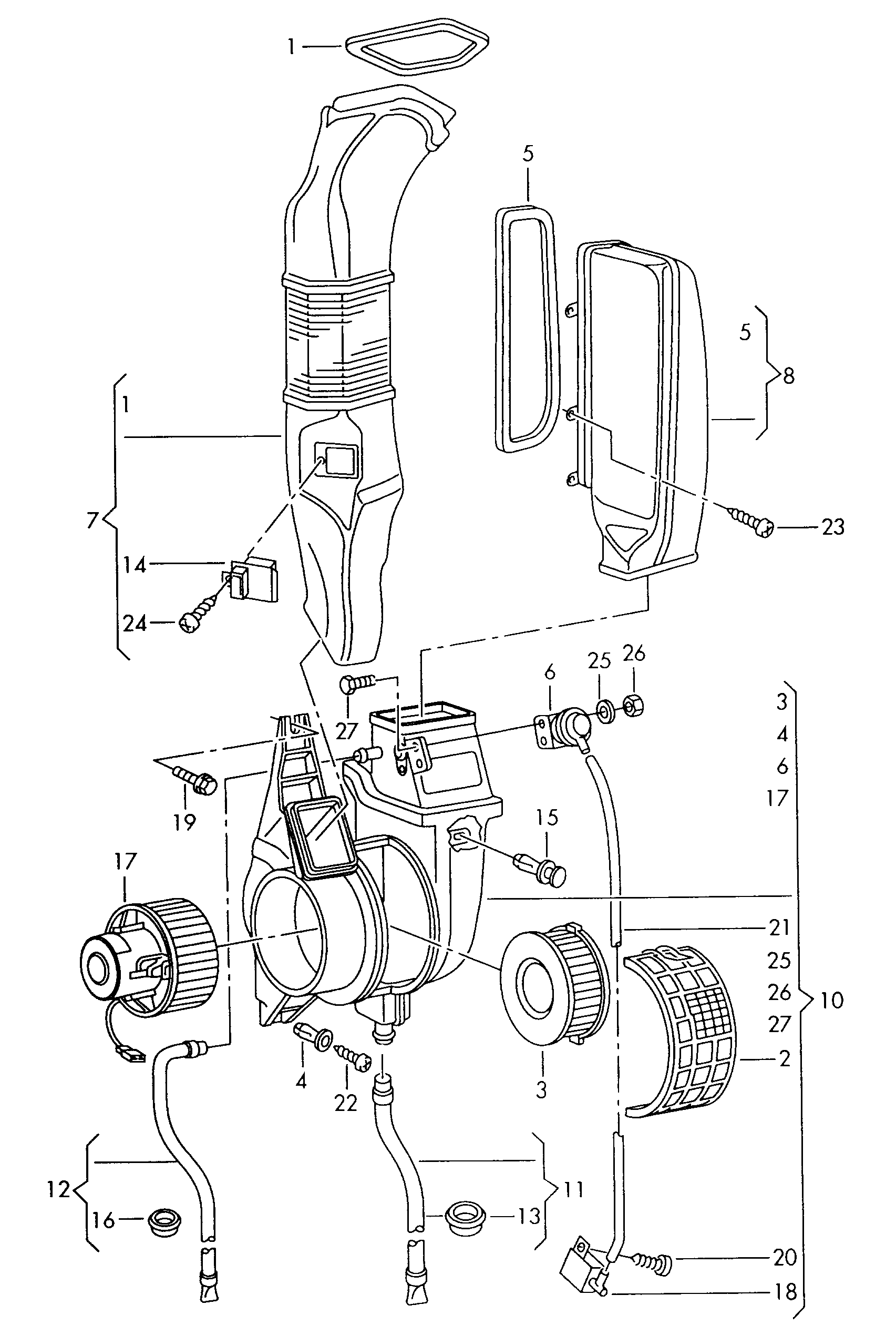 VAG 701819021B - Вентилятор салона autosila-amz.com