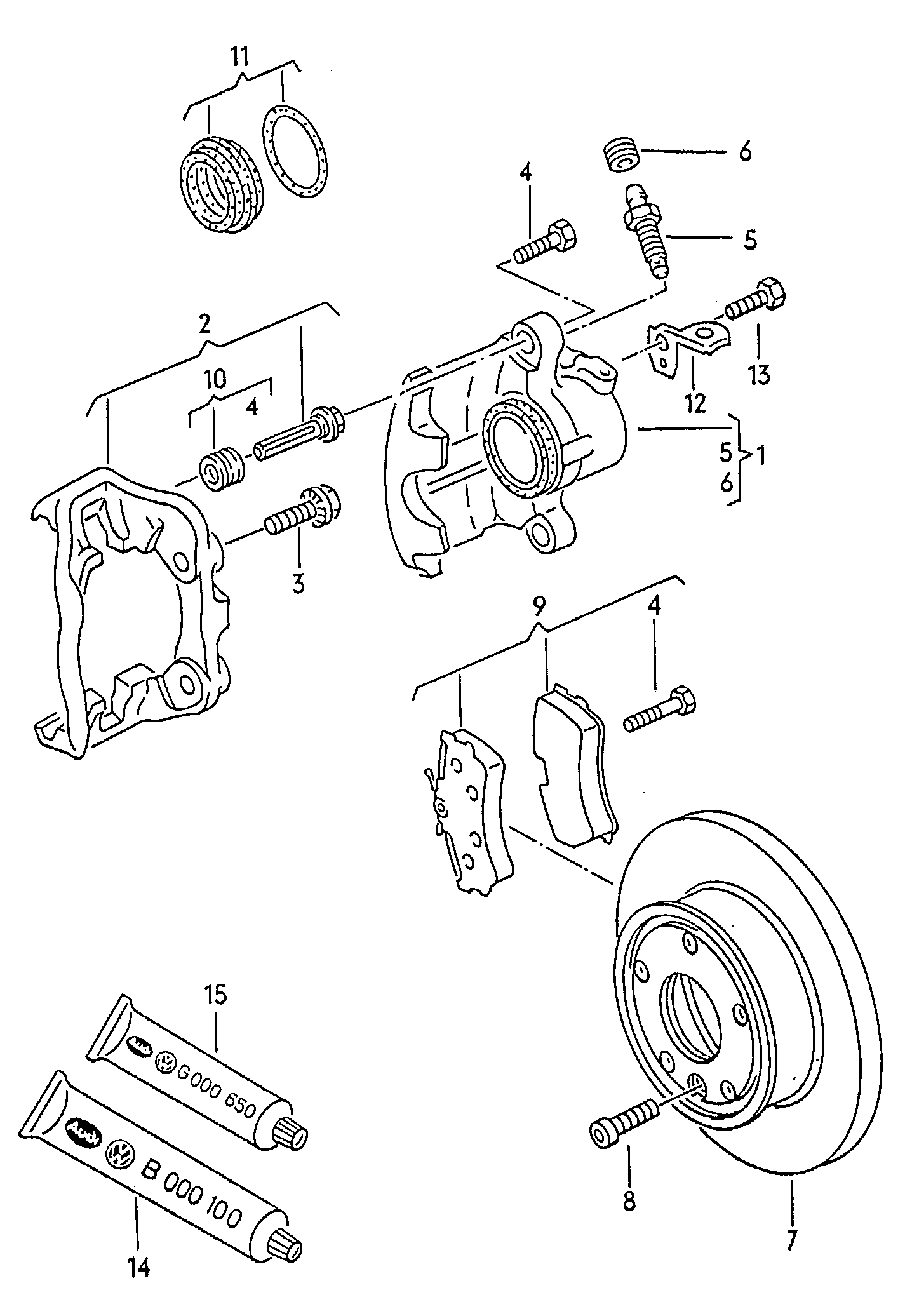 Skoda 701698151C - Тормозные колодки, дисковые, комплект autosila-amz.com